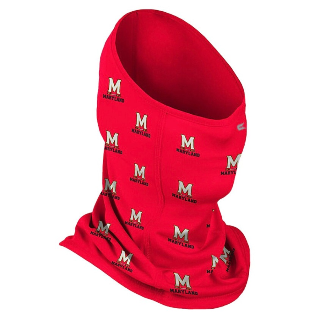 Colosseum Adult Maryland Terrapins Neck Gaiter Face Mask Hood New In Package Red